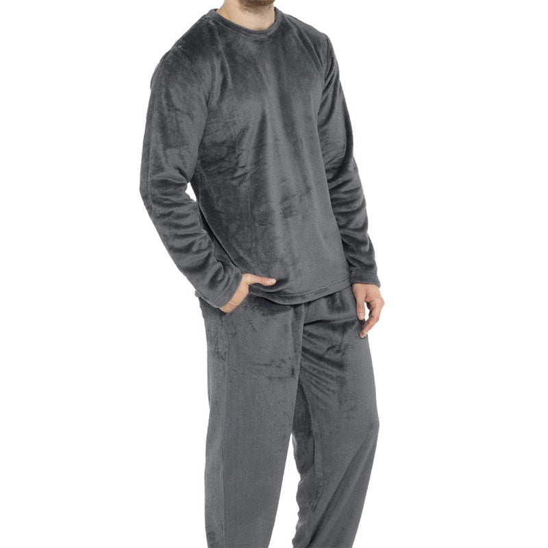🎁Soldes ! Prix cassés🌍Ensemble Pyjama Velours Thermique Confortable pour Homme