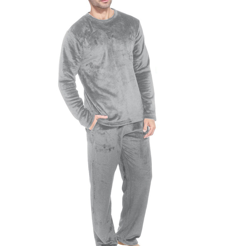 🎁Soldes ! Prix cassés🌍Ensemble Pyjama Velours Thermique Confortable pour Homme