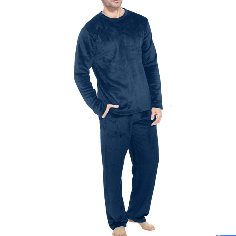 🎁Soldes ! Prix cassés🌍Ensemble Pyjama Velours Thermique Confortable pour Homme