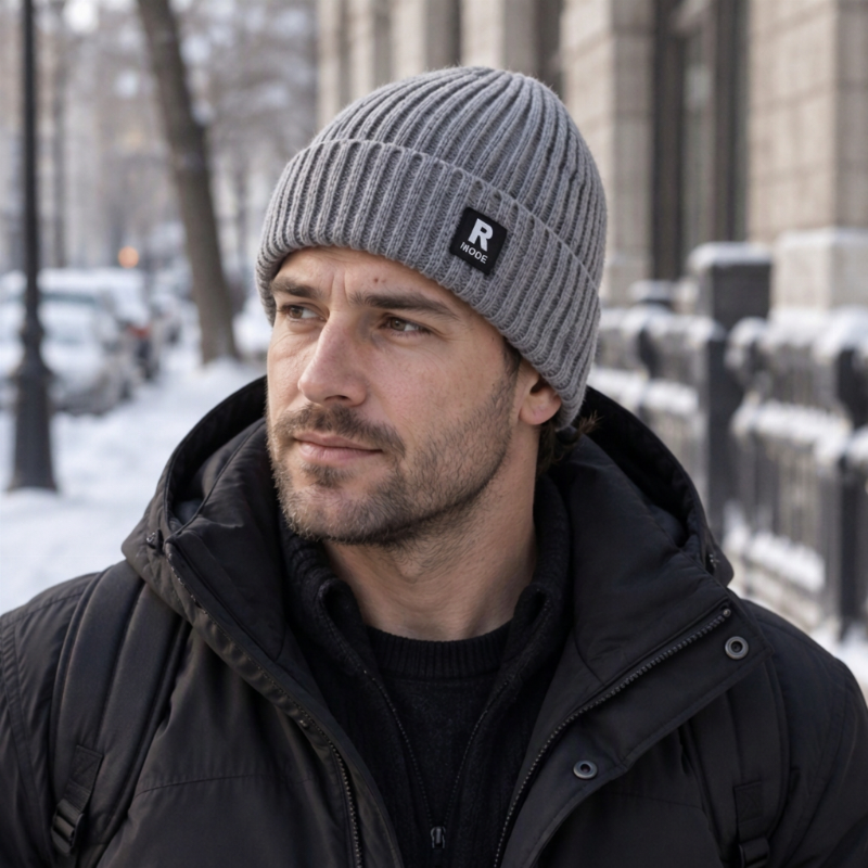 ⏳Liquidation totale⏳Bonnet chaud en maille slouchy pour homme