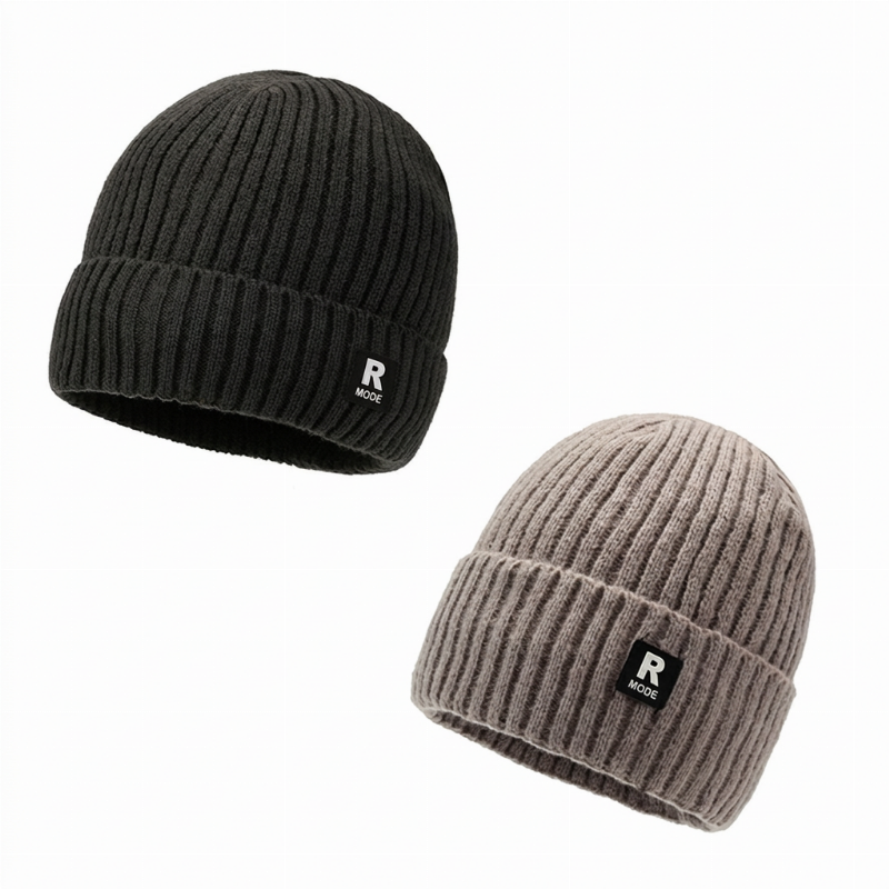 ⏳Liquidation totale⏳Bonnet chaud en maille slouchy pour homme