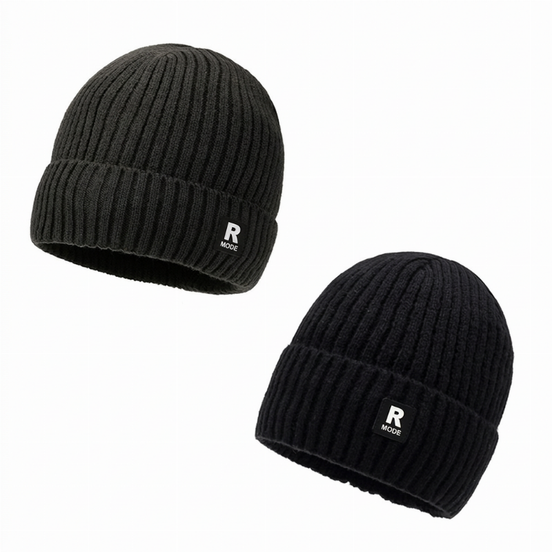 ⏳Liquidation totale⏳Bonnet chaud en maille slouchy pour homme