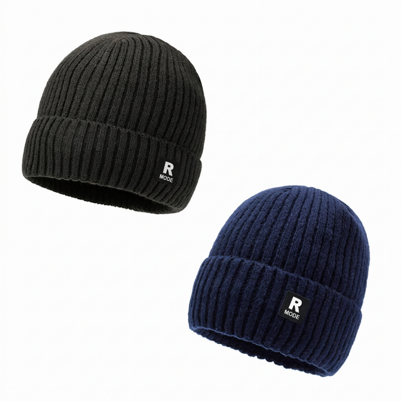 ⏳Liquidation totale⏳Bonnet chaud en maille slouchy pour homme