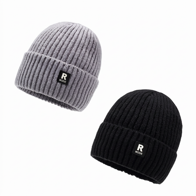 ⏳Liquidation totale⏳Bonnet chaud en maille slouchy pour homme