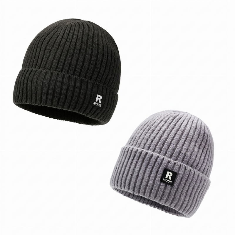 ⏳Liquidation totale⏳Bonnet chaud en maille slouchy pour homme