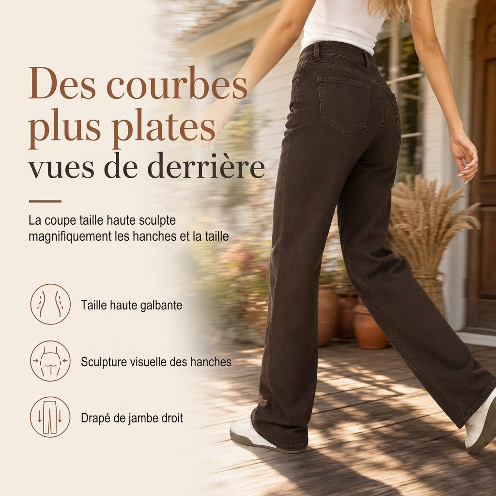 👜 -50 % sur toute la mode femme ! ✨Jeans en denim à coupe ample et jambe droite pour femmes