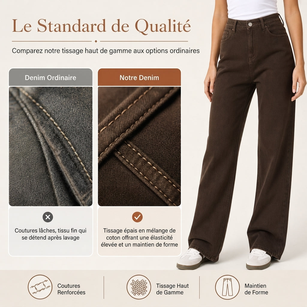 👜 -50 % sur toute la mode femme ! ✨Jeans en denim à coupe ample et jambe droite pour femmes