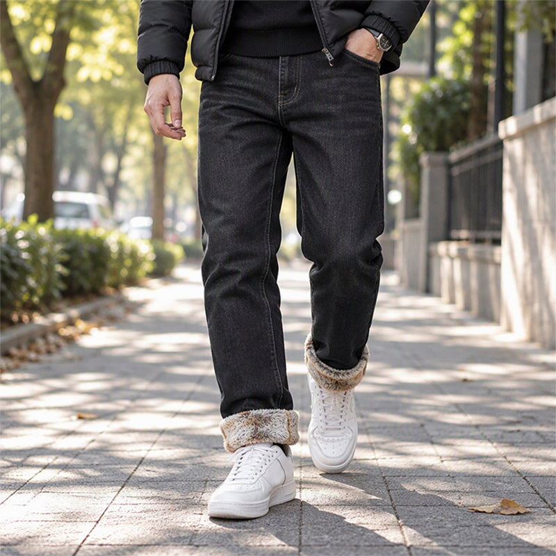 👜 -50 % sur toute la mode femme ! ✨Jeans stretch pour hommes avec doublure en peluche épaisse