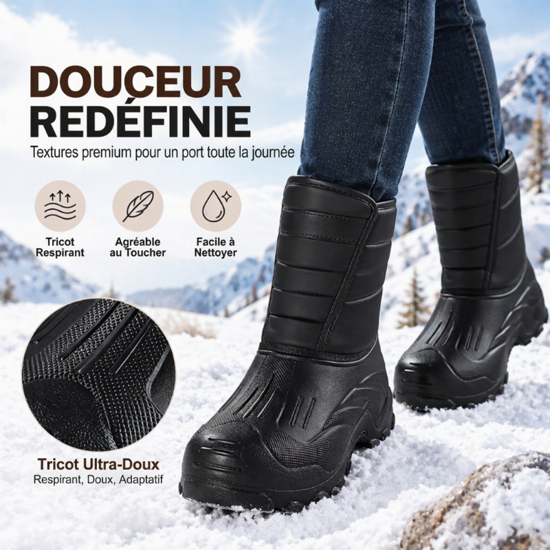 ❄️Bottes de neige imperméables unisexes à doublure pelucheuse