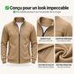 🎁Soldes ! Prix cassés🌍Veste décontractée à col montant pour hommes