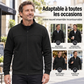 🎁Soldes ! Prix cassés🌍Veste décontractée à col montant pour hommes