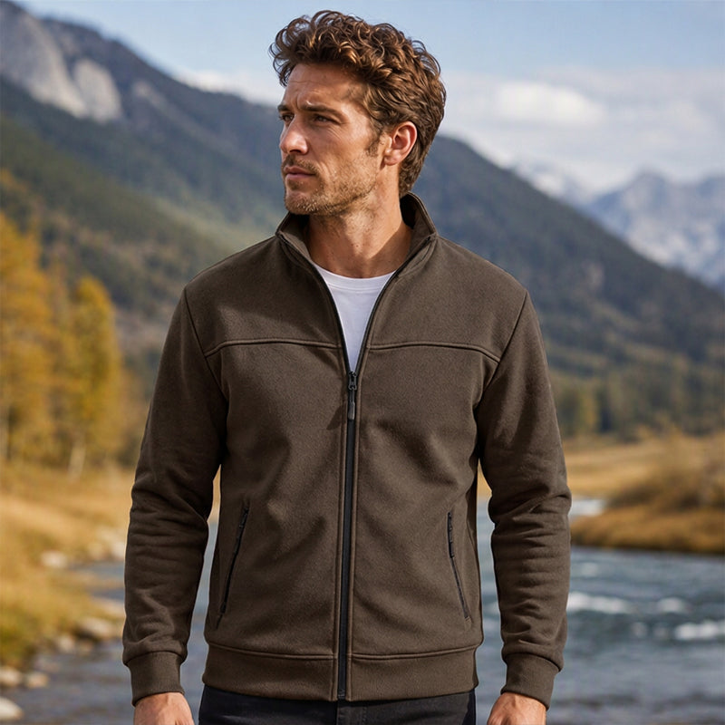 🎁Soldes ! Prix cassés🌍Veste décontractée à col montant pour hommes