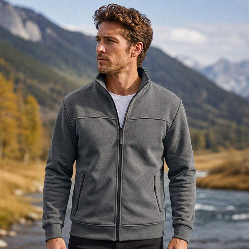 🎁Soldes ! Prix cassés🌍Veste décontractée à col montant pour hommes