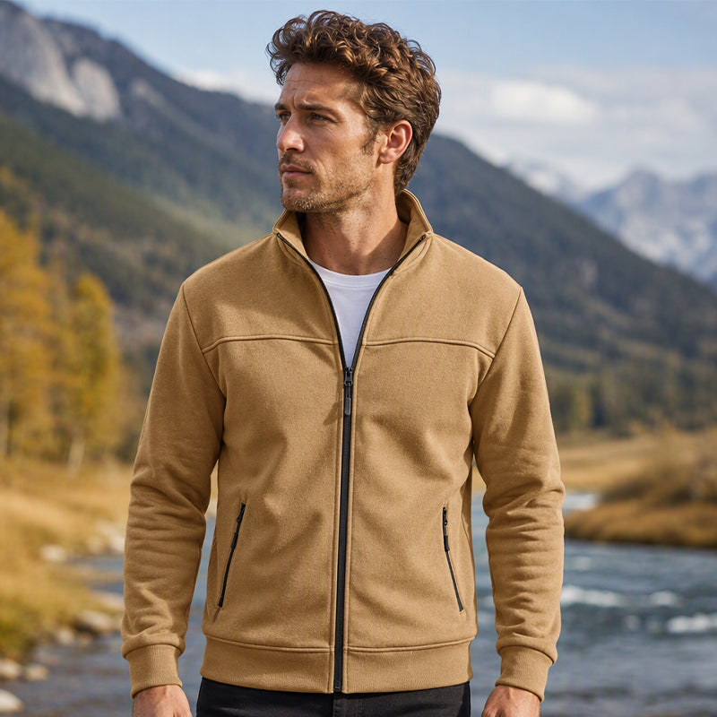 🎁Soldes ! Prix cassés🌍Veste décontractée à col montant pour hommes