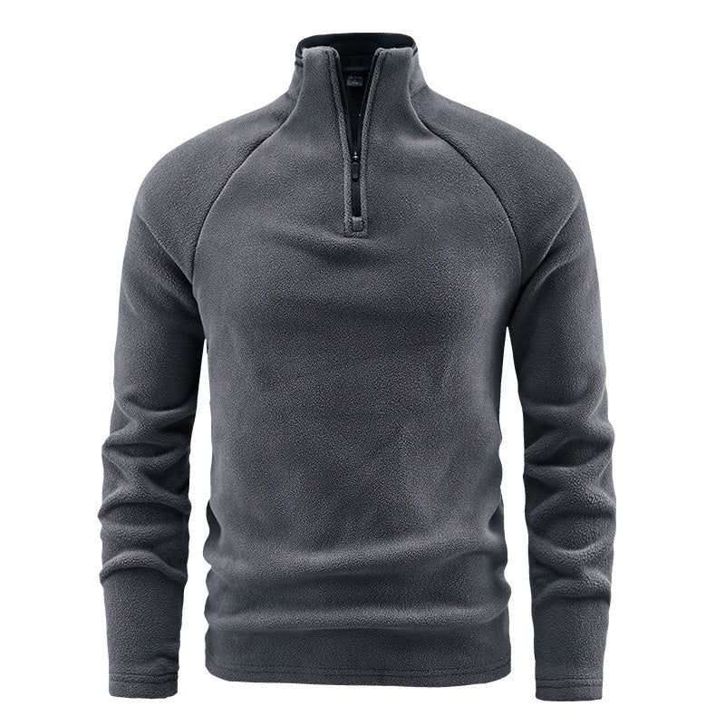 💖Soldes ! Prix cassés💖Sweat chaud pour homme en polaire avec col montant