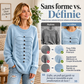 💖Soldes ! Prix cassés💖Pull Femme Élégant à Col Rond et Torsades