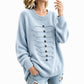 💖Soldes ! Prix cassés💖Pull Femme Élégant à Col Rond et Torsades