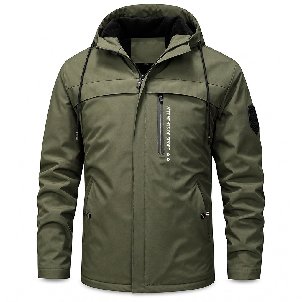 Manteau d'automne-printemps ample à doublure pelucheuse rétro américaine pour homme