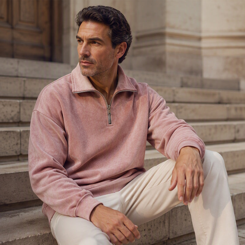 💖Soldes ! Prix cassés💖Sweat-shirt décontracté à col zippé pour homme