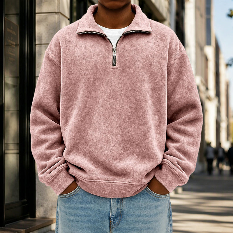 💖Soldes ! Prix cassés💖Sweat-shirt décontracté à col zippé pour homme
