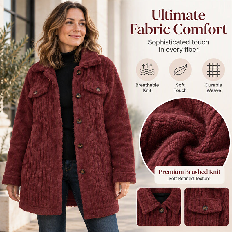 💖Soldes ! Prix cassés💖Manteau thermique douillet mi-long d'hiver pour femme