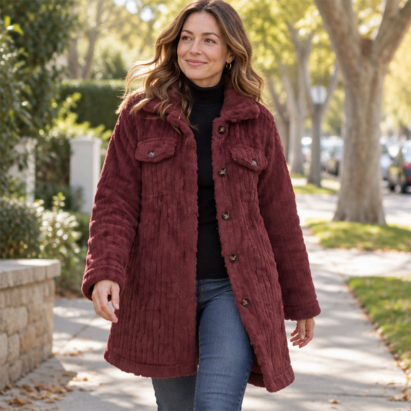 💖Soldes ! Prix cassés💖Manteau thermique douillet mi-long d'hiver pour femme