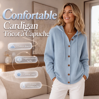 💖Soldes ! Prix cassés💖Cardigan en maille à capuche confortable pour femme