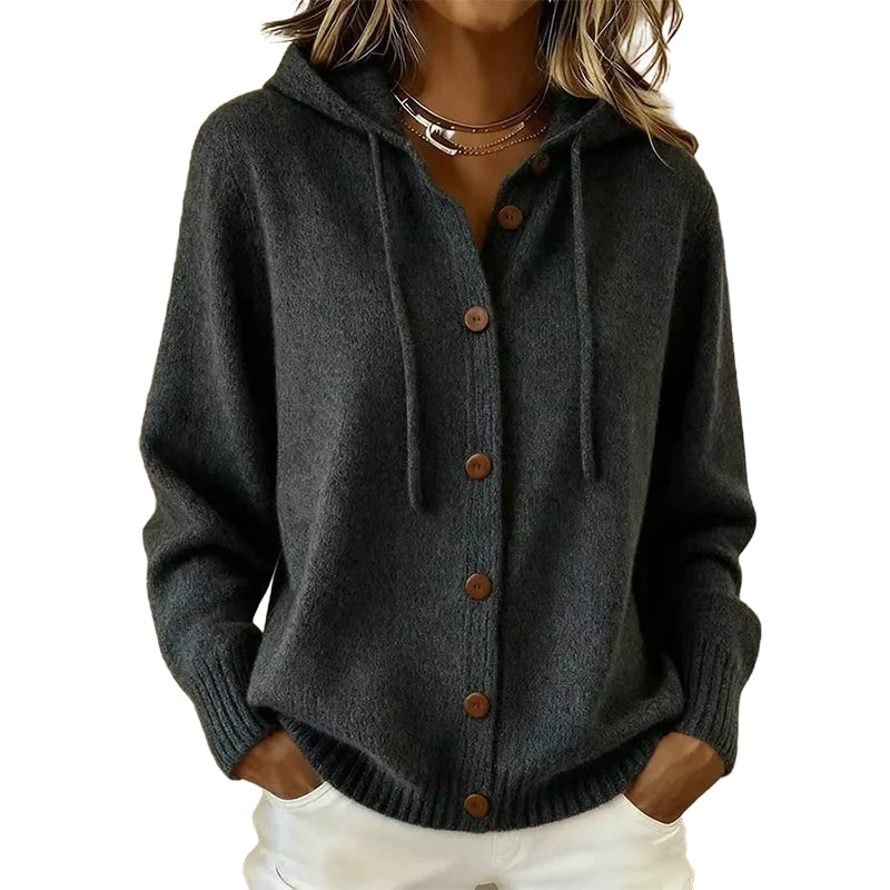 💖Soldes ! Prix cassés💖Cardigan en maille à capuche confortable pour femme