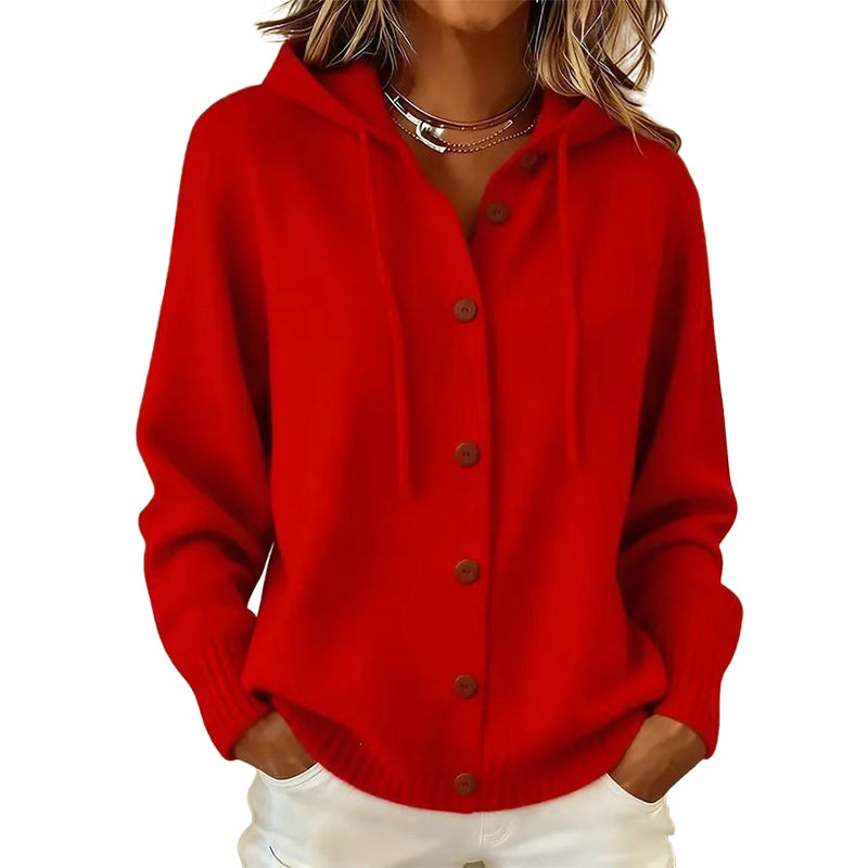 💖Soldes ! Prix cassés💖Cardigan en maille à capuche confortable pour femme