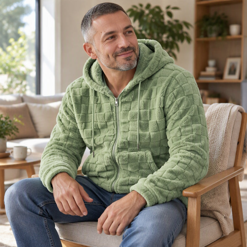 💖Soldes ! Prix cassés💖Veste décontractée à capuche pour homme, chaude pour l'hiver