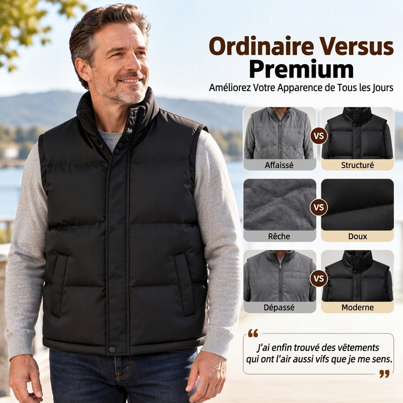🍂Soldes D'Automne : 50 % DE RÉDUCTION🔥Gilet thermique jeunesse à col montant et coupe-vent