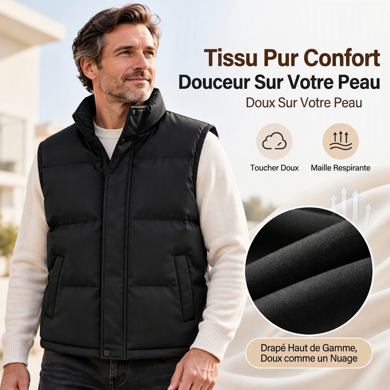 🍂Soldes D'Automne : 50 % DE RÉDUCTION🔥Gilet thermique jeunesse à col montant et coupe-vent