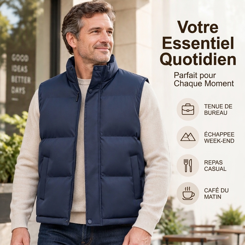 🍂Soldes D'Automne : 50 % DE RÉDUCTION🔥Gilet thermique jeunesse à col montant et coupe-vent