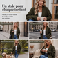 💖Soldes ! Prix cassés💖Cardigan en maille épaisse à manches chauve-souris pour femme