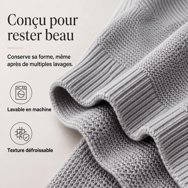 💖Soldes ! Prix cassés💖Cardigan en maille épaisse à manches chauve-souris pour femme