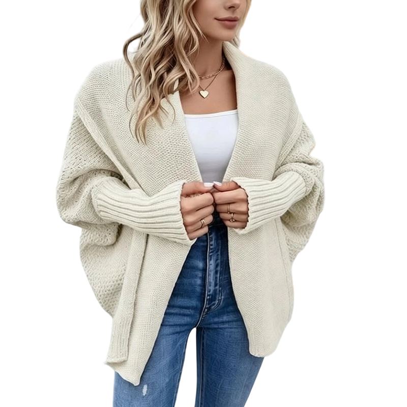 💖Soldes ! Prix cassés💖Cardigan en maille épaisse à manches chauve-souris pour femme