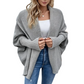 💖Soldes ! Prix cassés💖Cardigan en maille épaisse à manches chauve-souris pour femme