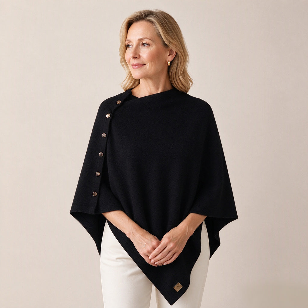 💖Soldes ! Prix cassés💖Poncho châle en maille douce pour femme