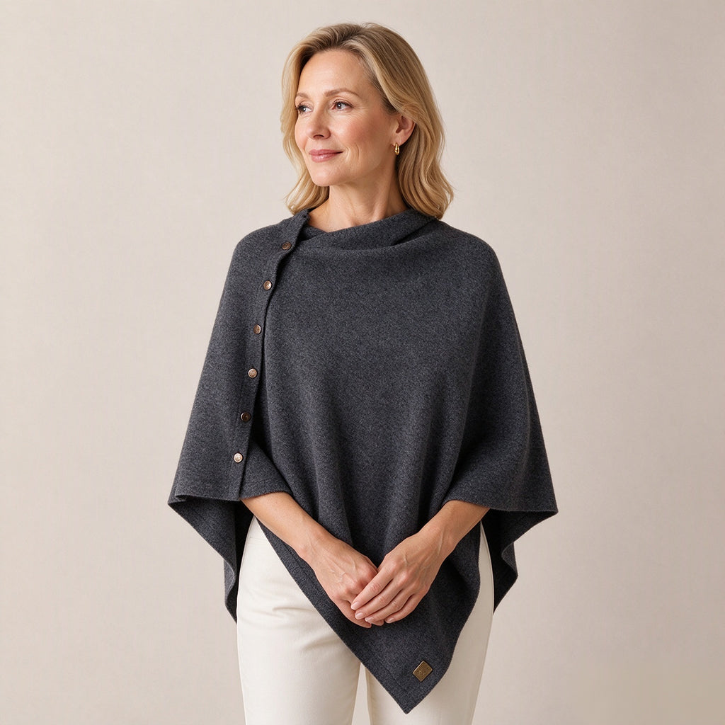 💖Soldes ! Prix cassés💖Poncho châle en maille douce pour femme