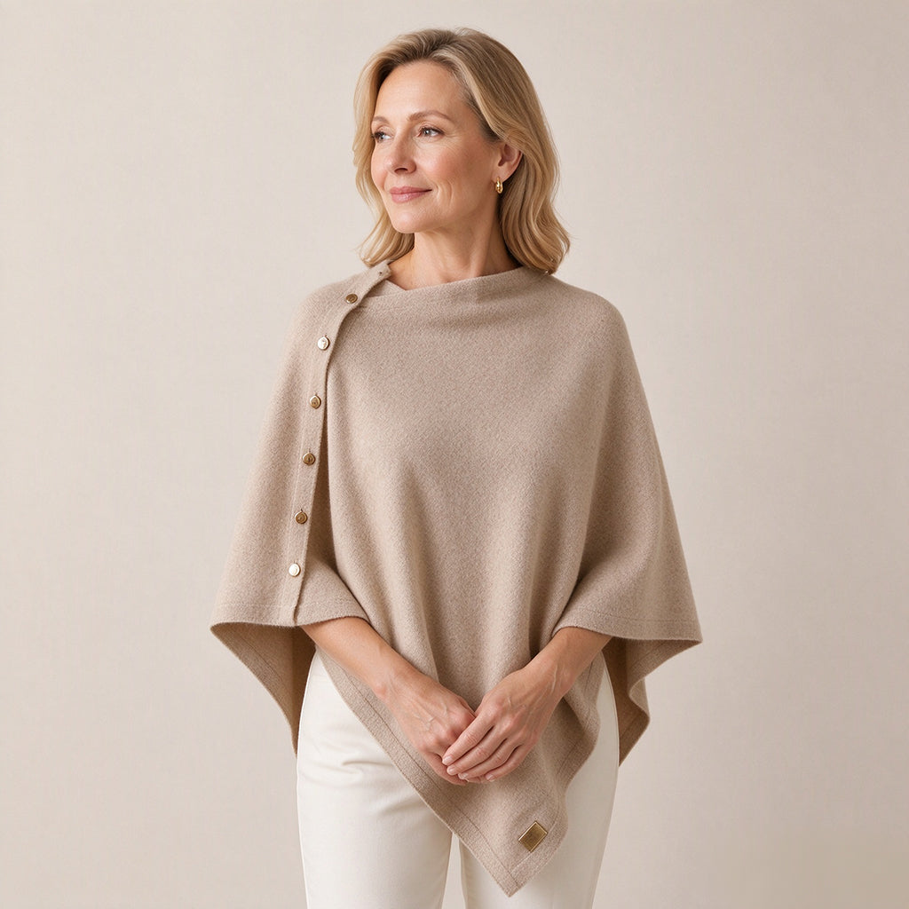 💖Soldes ! Prix cassés💖Poncho châle en maille douce pour femme
