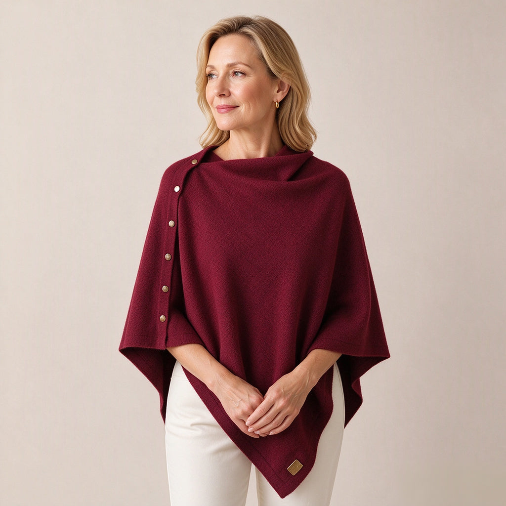 💖Soldes ! Prix cassés💖Poncho châle en maille douce pour femme