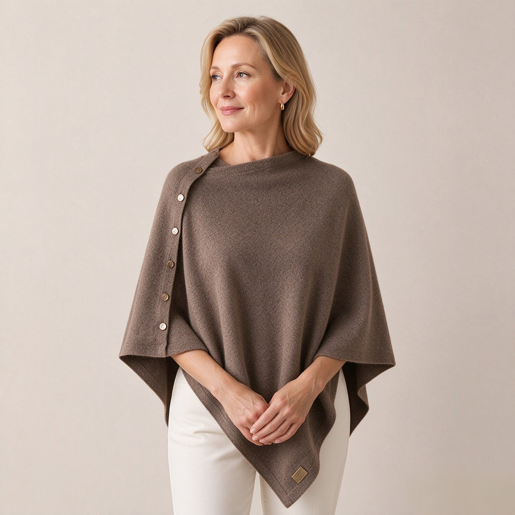 💖Soldes ! Prix cassés💖Poncho châle en maille douce pour femme
