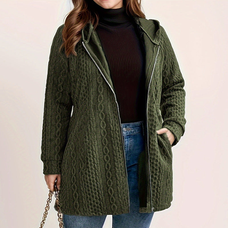 📢50% DE RÉDUCTION ! ⏳⏰ Veste Ample à Capuche avec Tissage Texturé – Confort Ultra-Doux, Coupe Flatteuse & Style Élégant en 5 Couleurs ⚡