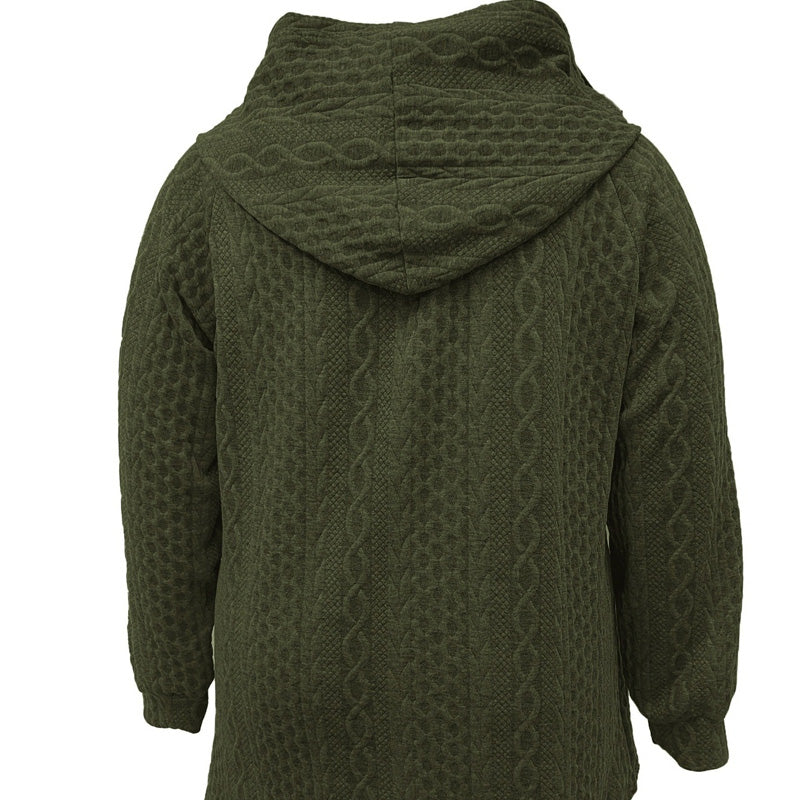 📢50% DE RÉDUCTION ! ⏳⏰ Veste Ample à Capuche avec Tissage Texturé – Confort Ultra-Doux, Coupe Flatteuse & Style Élégant en 5 Couleurs ⚡