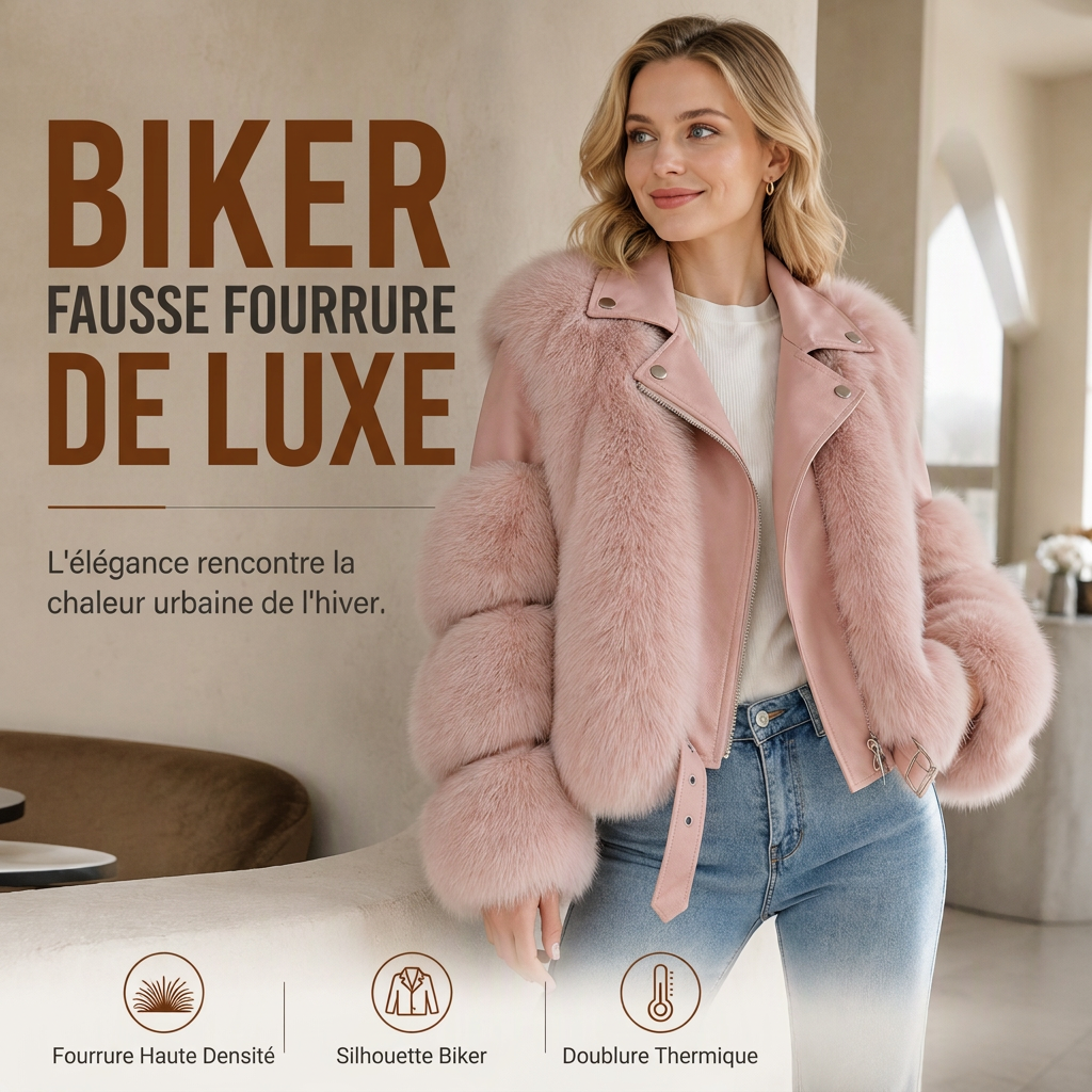👜 -50 % sur toute la mode femme ! ✨Manteau d'hiver court en fausse fourrure pour femme