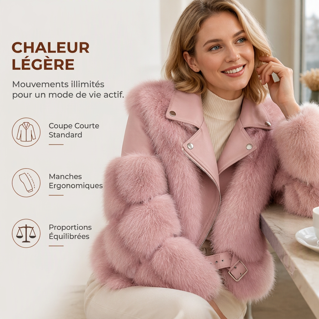 👜 -50 % sur toute la mode femme ! ✨Manteau d'hiver court en fausse fourrure pour femme