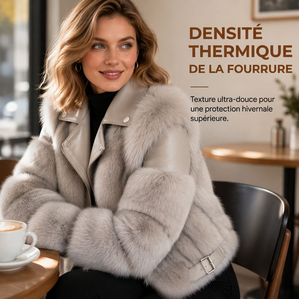 👜 -50 % sur toute la mode femme ! ✨Manteau d'hiver court en fausse fourrure pour femme