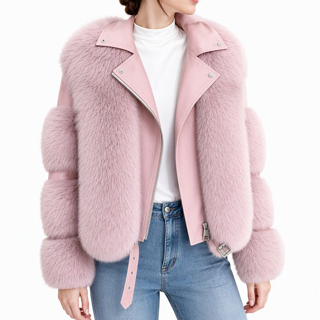 👜 -50 % sur toute la mode femme ! ✨Manteau d'hiver court en fausse fourrure pour femme