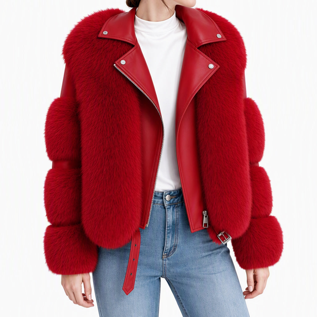 👜 -50 % sur toute la mode femme ! ✨Manteau d'hiver court en fausse fourrure pour femme