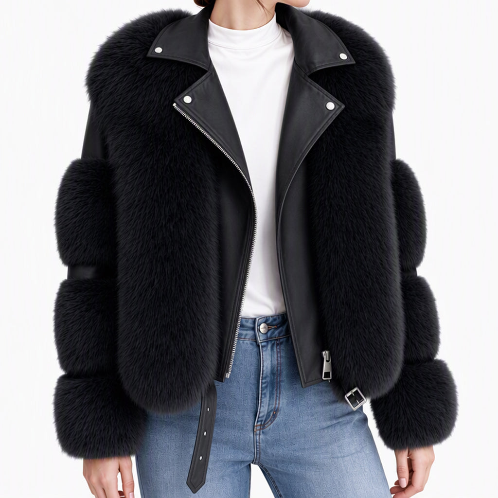 👜 -50 % sur toute la mode femme ! ✨Manteau d'hiver court en fausse fourrure pour femme